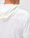 Hoppin Performance Drawstring Hoodie in White by Johnnie-O