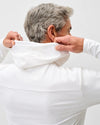 Hoppin Performance Drawstring Hoodie in White by Johnnie-O
