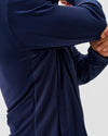 Hoppin Ribbed Knit Performance Jacket in Navy by Johnnie-O