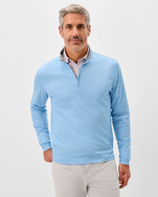 Pircio 1/4 Zip Pullover in Macaw by Johnnie-O