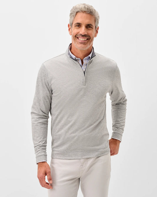 Pircio 1/4 Zip Pullover in Seal by Johnnie-O