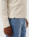 Ransel Hidden Snap Pullover in Cream by Johnnie-O