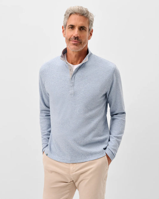 Ransel Hidden Snap Pullover in Maliblu by Johnnie-O