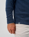 Ransel Hidden Snap Pullover in Navy by Johnnie-O