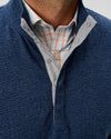 Ransel Hidden Snap Pullover in Navy by Johnnie-O