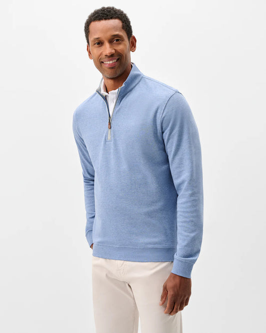 Sully 1/4 Zip Pullover in Laguna Blue by Johnnie-O