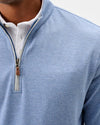 Sully 1/4 Zip Pullover in Laguna Blue by Johnnie-O