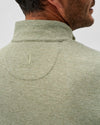 Hanks Lightweight Textured 1/4 Zip Pullover in Pesto by Johnnie-O
