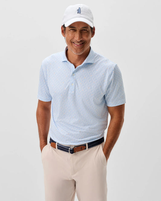 Minty Performance Jersey Polo in Maliblu by Johnnie-O