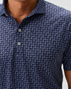 Minty Performance Jersey Polo in Navy by Johnnie-O