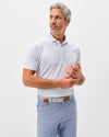 Cabana Bar Performance Jersey Polo in Carbon Fiber by Johnnie-O