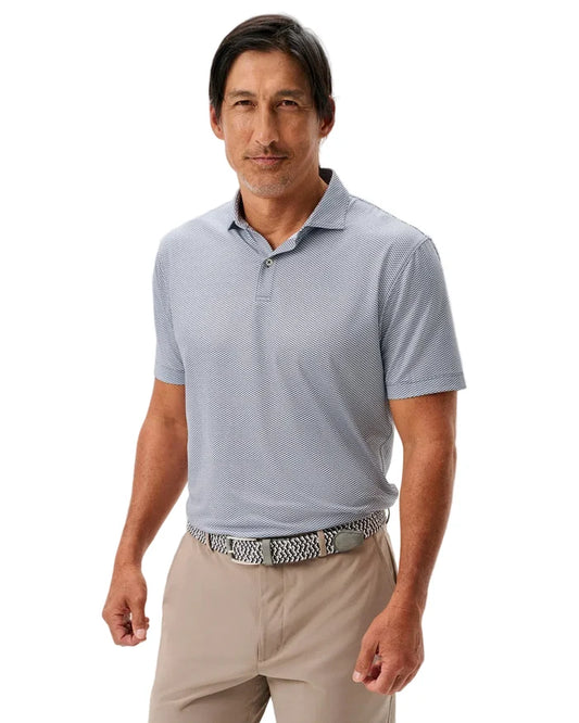Performance Jersey Polo Rud in Heather Black by Johnnie-O