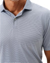 Performance Jersey Polo Rud in Heather Black by Johnnie-O
