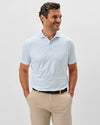 Beach Break Performance Jersey Polo in White by Johnnie-O