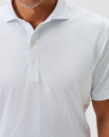 Marina Performance Jersey Polo in Maliblu by Johnnie-O