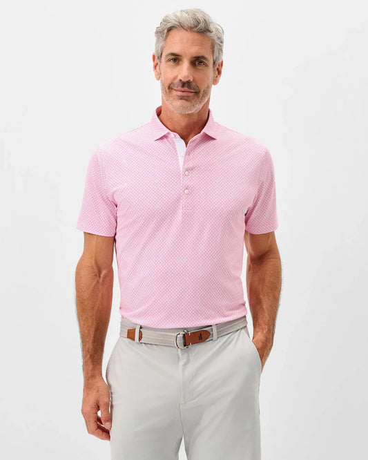 Parson Performance Mesh Polo in Punch by Johnnie-O