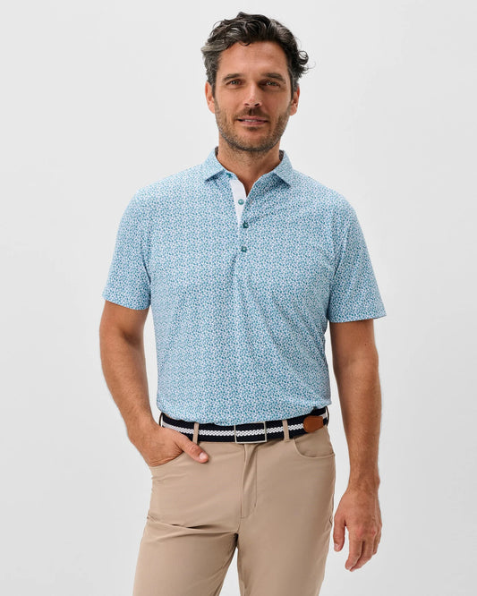 Peelin Good Performance Mesh Polo in Tropical by Johnnie-O