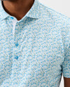 Cocktail Time Performance Mesh Polo in Dolphin by Johnnie-O
