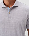 Thatcher Slub Cotton Blend Polo in Bluestone by Johnnie-O