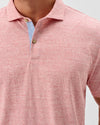Thatcher Slub Cotton Blend Polo in Slate Rose by Johnnie-O