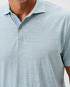 Thatcher Slub Cotton Blend Polo in Tropical by Johnnie-O
