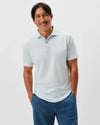 Thatcher Slub Cotton Blend Polo in Zen by Johnnie-O