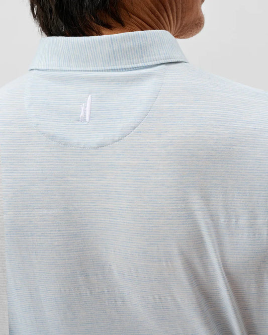 Thatcher Slub Cotton Blend Polo in Zen by Johnnie-O