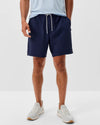 Jumpin Ribbed Knit Performance Shorts in Navy by Johnnie-O
