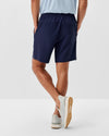 Jumpin Ribbed Knit Performance Shorts in Navy by Johnnie-O