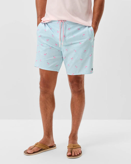 Caladesi Half Elastic 7" Surf Shorts in Sardinia by Johnnie-O