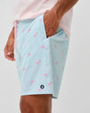 Caladesi Half Elastic 7" Surf Shorts in Sardinia by Johnnie-O