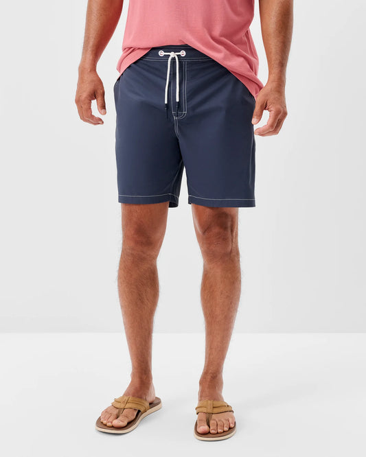 Arcata Half Elastic 7" Surf Shorts in Space by Johnnie-O