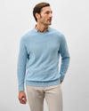 Hatcher Cotton Blend Crewneck Sweater in Maliblu by Johnnie-O