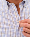 Tinsley Everyday Performance Button Down Shirt in Laguna Blue by Johnnie-O
