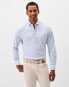 Rafael Multi Pane Everyday Performance Button Down Shirt in Wake by Johnnie-O