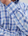 Slub Cotton Button Down Shirt Candler in Maliblu by Johnnie-O