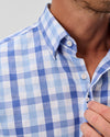 Slub Cotton Button Down Shirt Candler in Maliblu by Johnnie-O