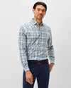 Everyday Performance Button Down Shirt - Cay Exploded Gingham in White by Johnnie-O