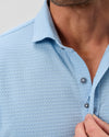 Surfsucker Short Sleeve Hangin' Out Knit Button Down Shirt in Big Sky by Johnnie-O
