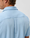Surfsucker Short Sleeve Hangin' Out Knit Button Down Shirt in Big Sky by Johnnie-O