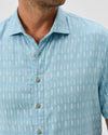Beachley Short Sleeve Hangin' Out Button Down Shirt in Maliblu by Johnnie-O