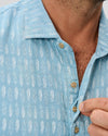 Beachley Short Sleeve Hangin' Out Button Down Shirt in Maliblu by Johnnie-O