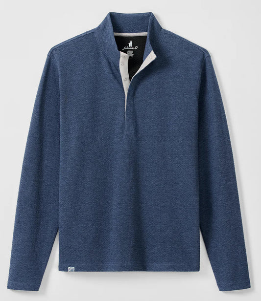 Ransel Hidden Snap Pullover in Navy by Johnnie-O