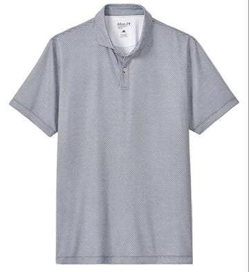 Performance Jersey Polo Rud in Heather Black by Johnnie-O