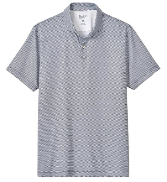 Performance Jersey Polo Rud in Heather Black by Johnnie-O