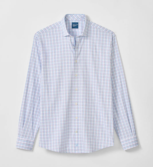 Salvadore Everyday Performance Button Down Shirt in White by Johnnie-O
