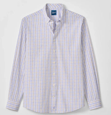 Tinsley Everyday Performance Button Down Shirt in Laguna Blue by Johnnie-O