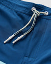 Tully Half Elastic 7" Surf Shorts - Scalloped Hem in Sport Navy by Johnnie-O