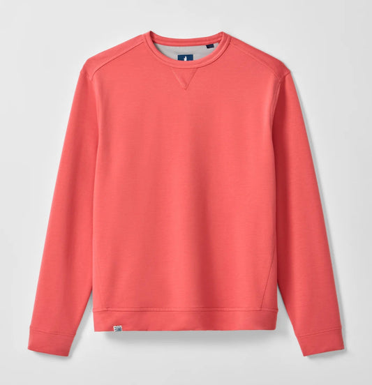 Willard Drirelease® Crewneck Sweatshirt in Cherry Pie by Johnnie-O