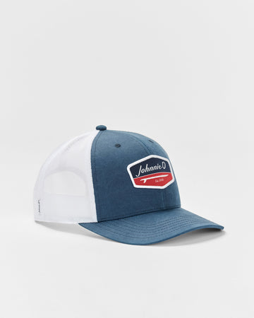 Luke Trucker Hat in Navy by Johnnie-O